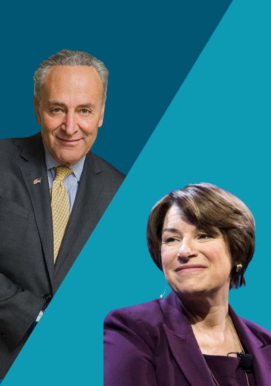 Chuck Schumer and Amy Klobuchar